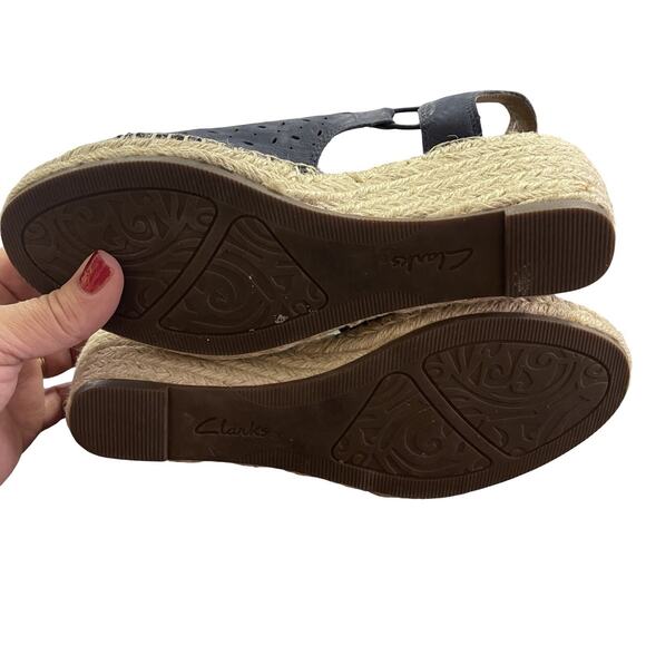 Unstructured by Clarks Women's Size 7 Navy Blue Petrina Gail Espadrilles - Picture 6 of 7